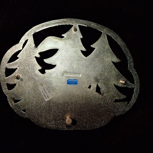 Holiday Swan Trivet - Silver and Red - Picture 5 of 5